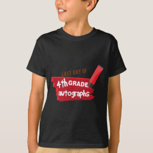 Camiseta Dia da Escola Autografo Elementar Estudo do 4º Gra