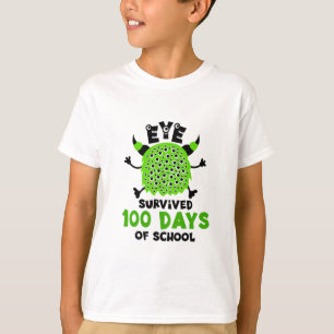 Camiseta Dia Da Escola Monstros Garotos Os Olhos Sobreviver