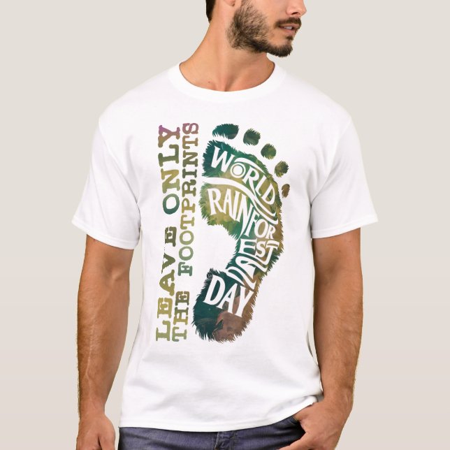 CAMISETA DIA DA FLORESTA MUNDIAL - DEIXE APENAS AS PINTURAS (Frente)