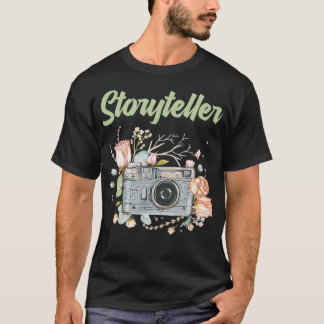 Camiseta Dia da Fotografia - Câmera Fotógrafo Contador de H