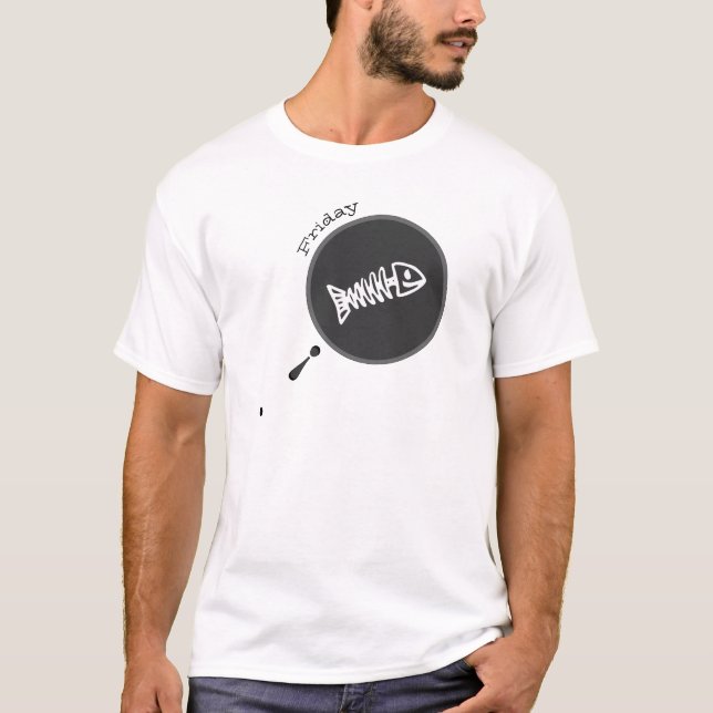 Camiseta Dia da fritada de peixes (Frente)