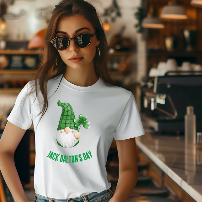 Camiseta Dia da Ilustração Branca Verde do Jack Dalton (Criador carregado)