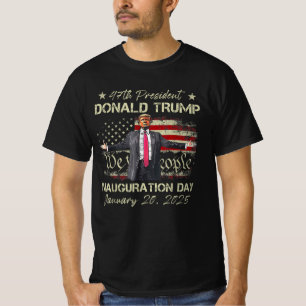Camiseta Dia da Inauguração do 47.º Presidente Donald Trump