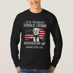 Camiseta Dia da Inauguração do Presidente Donald Trump 2025