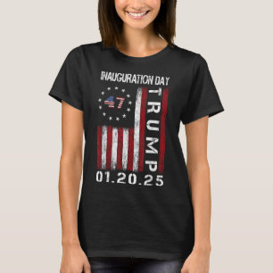 Camiseta Dia da Inauguração do Presidente Donald Trump 2025