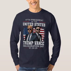 Camiseta Dia da Inauguração do Presidente Trump Vance 2025
