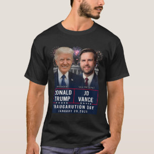 Camiseta Dia da Inauguração do Trump Vance 2025 Donald Trum