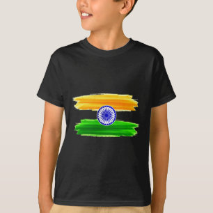 Camiseta Dia da Independência 15 de agosto de 1947 Bandeira