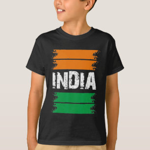 Camiseta Dia da Independência 15 de agosto de 1947 Bandeira