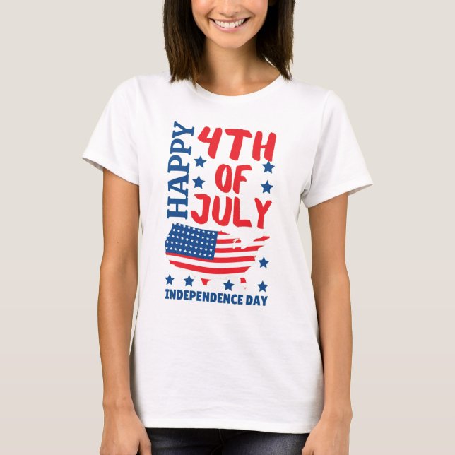 CAMISETA DIA DA INDEPENDÊNCIA 4 DE JULHO (Frente)