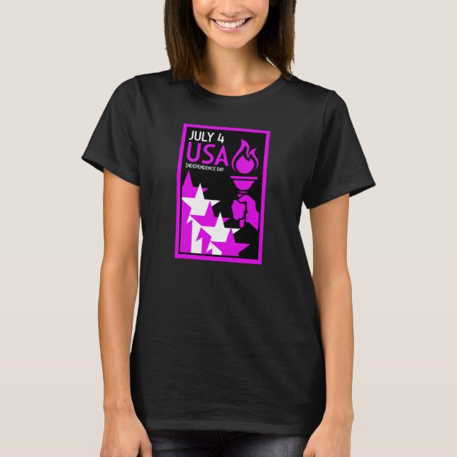 Camiseta Dia da Independência Americana (Frente)