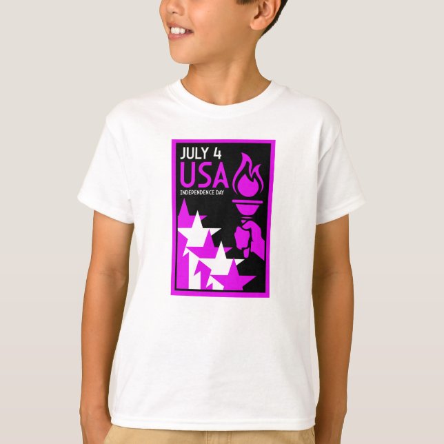 Camiseta Dia da Independência Americana (Frente)