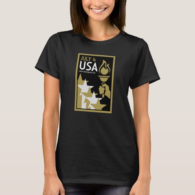 Camiseta Dia da Independência Americana (Frente)