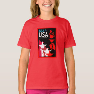 Camiseta Dia da Independência Americana