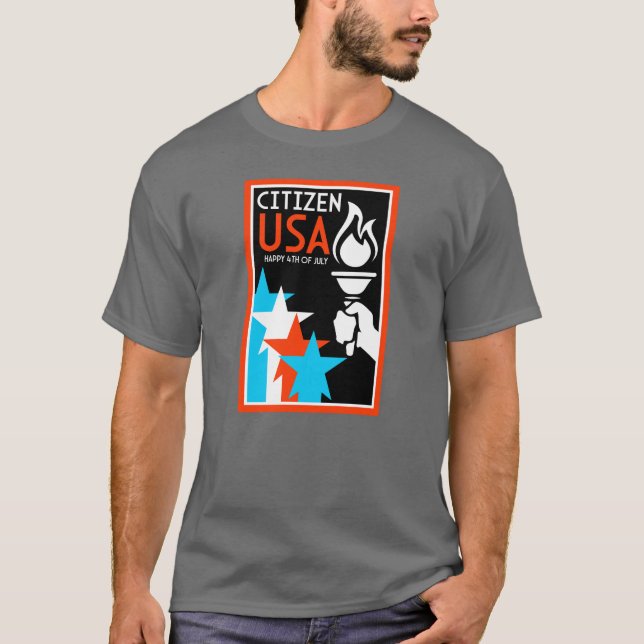 Camiseta Dia da Independência Americana (Frente)