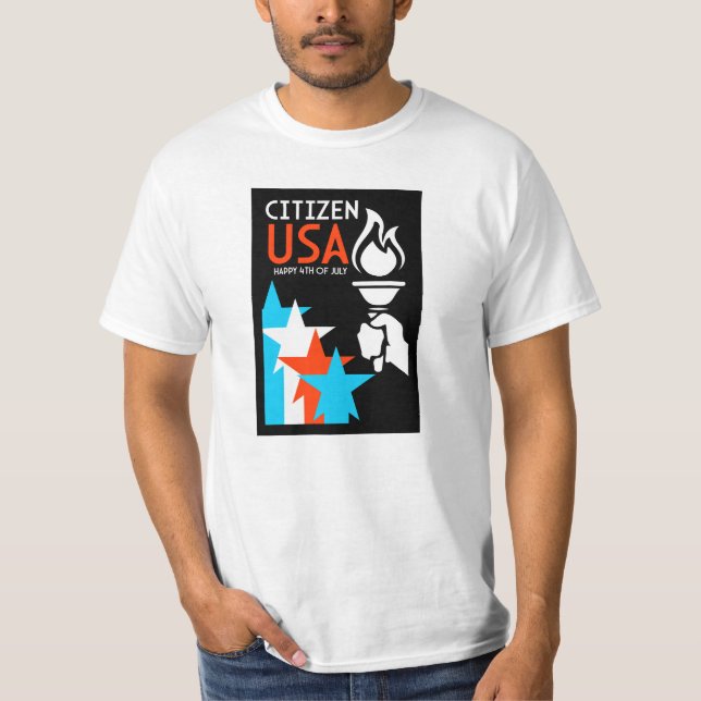 Camiseta Dia da Independência Americana (Frente)