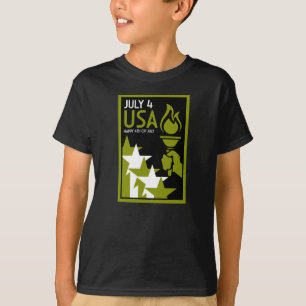 Camiseta Dia da Independência Americana