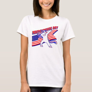 Camiseta Dia da Independência Americana do Patriótico uni