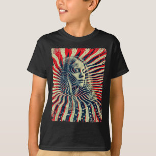 Camiseta Dia da Independência Americana EUA Punk Patriótico