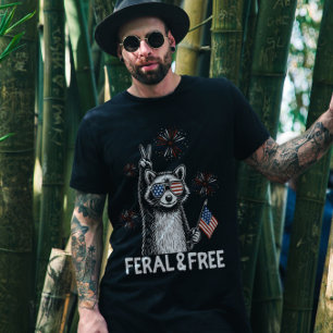 Camiseta Dia da Independência Americana Livre e Livre