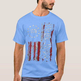 Camiseta Dia da Independência Bandeira Americana Patriótica