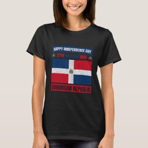 Camiseta Dia da Independência Celebração República Dominica