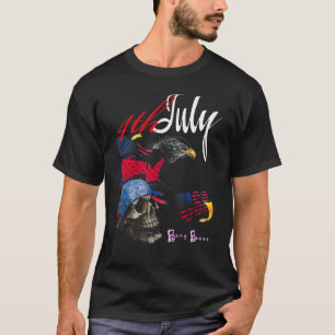 Camiseta Dia da Independência da Bandeira Americana