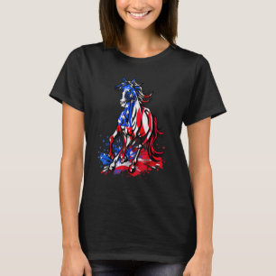 Camiseta Dia da Independência da Bandeira Americana do Cava