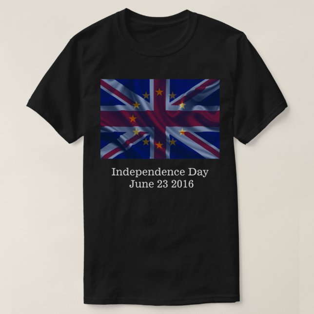 Camiseta Dia da Independência da Grã-Bretanha 2016 Brexit (Frente do Design)