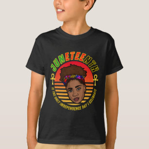 Camiseta Dia da Independência da Rainha Negra Ankh 1865