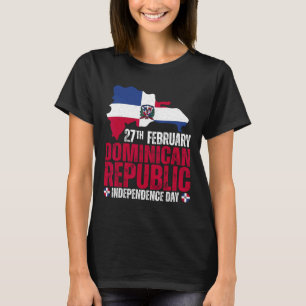 Camiseta Dia da Independência da República Bandeira Dominic
