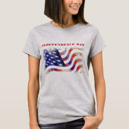 Camiseta Dia da Independência das Bandeiras Americanas