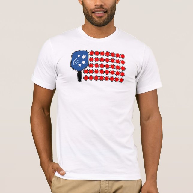 Camiseta Dia da Independência de Bandeiras Americanas (Frente)