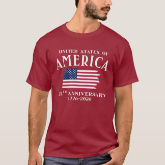 Camiseta Dia da Independência do 250º Aniversário dos EUA