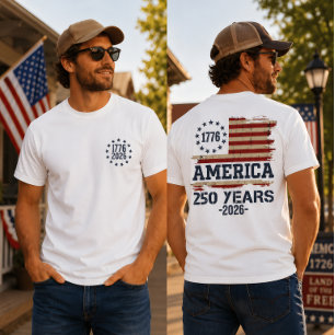 Camiseta Dia da Independência do 250º aniversário dos EUA