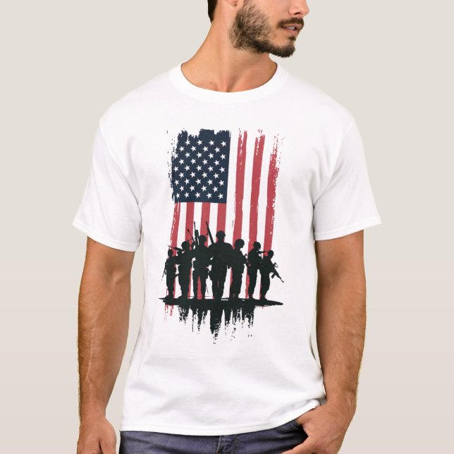 Camiseta Dia da Independência do 4 de julho (Frente)