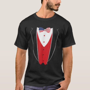 Camiseta Dia da Independência do Arco de Bandeira Americano