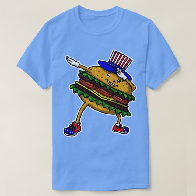 Camiseta Dia da Independência do Burger (Frente do Design)