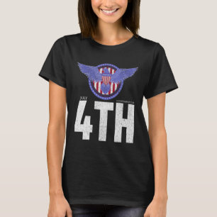 Camiseta Dia da Independência do Crachá da Águia com o Feli