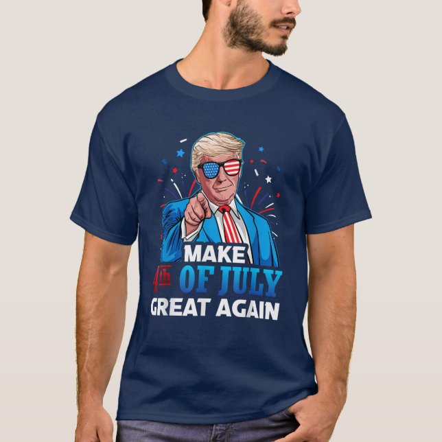 Camiseta Dia da Independência do Excelente de 4 de julho (Frente)