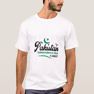 Camiseta Dia da Independência do Paquistão 14 de agosto