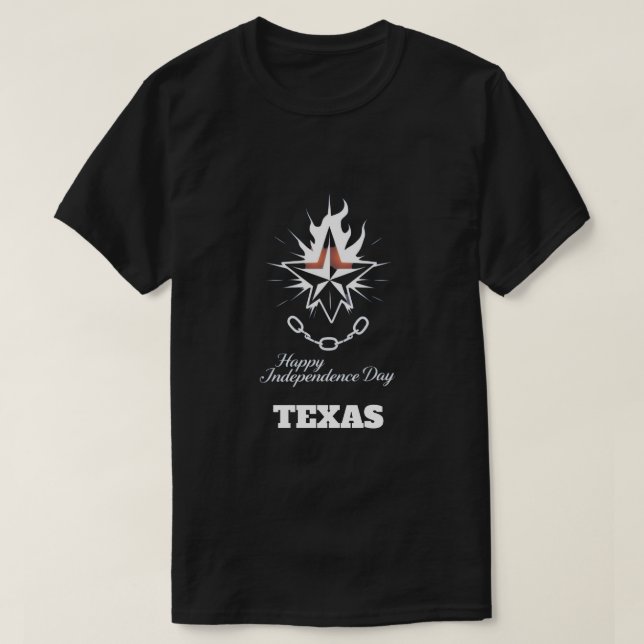 Camiseta Dia da Independência do Texas Vintage 1836 (Frente do Design)
