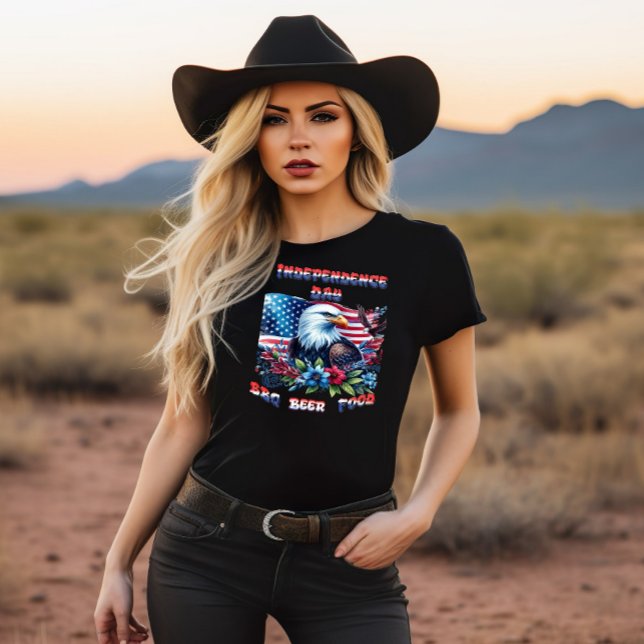 Camiseta Dia da Independência do Voo da Águia Majestosa (Criador carregado)