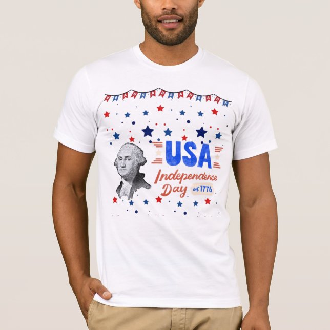 Camiseta Dia da Independência dos EUA (Frente)