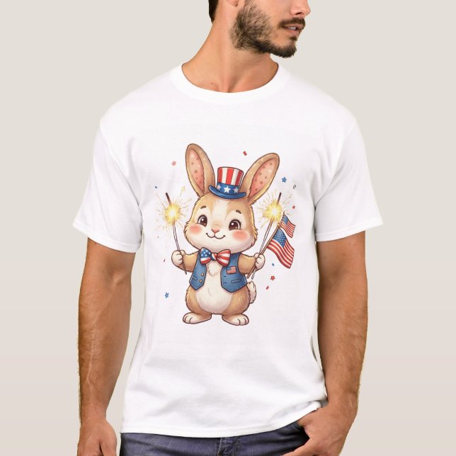 Camiseta Dia da Independência dos EUA (Frente)