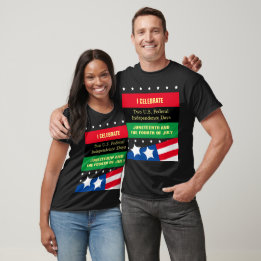 Camiseta Dia da Independência dos EUA 11 de junho e 4 de ju