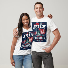 Camiseta Dia da Independência dos EUA 4 de Julho Patriótico