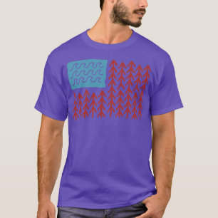 Camiseta Dia da Independência em 4 de julho de 1776 Bandeir