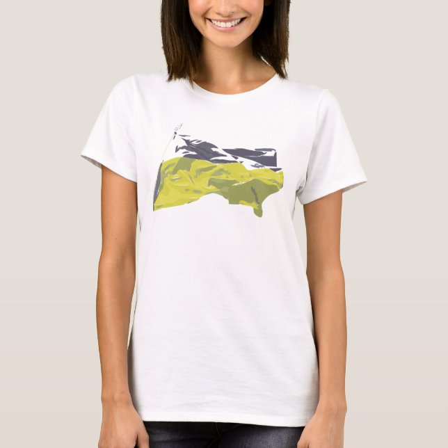 Camiseta Dia da Independência feliz Ucrânia!   (Frente)