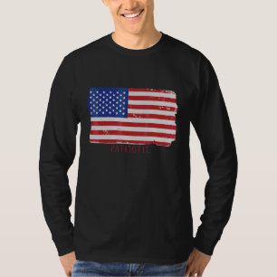 Camiseta Dia da Independência Gráfica Americana